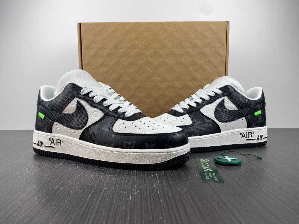 L0u1s Vu1tton Nike Air Force 1 black