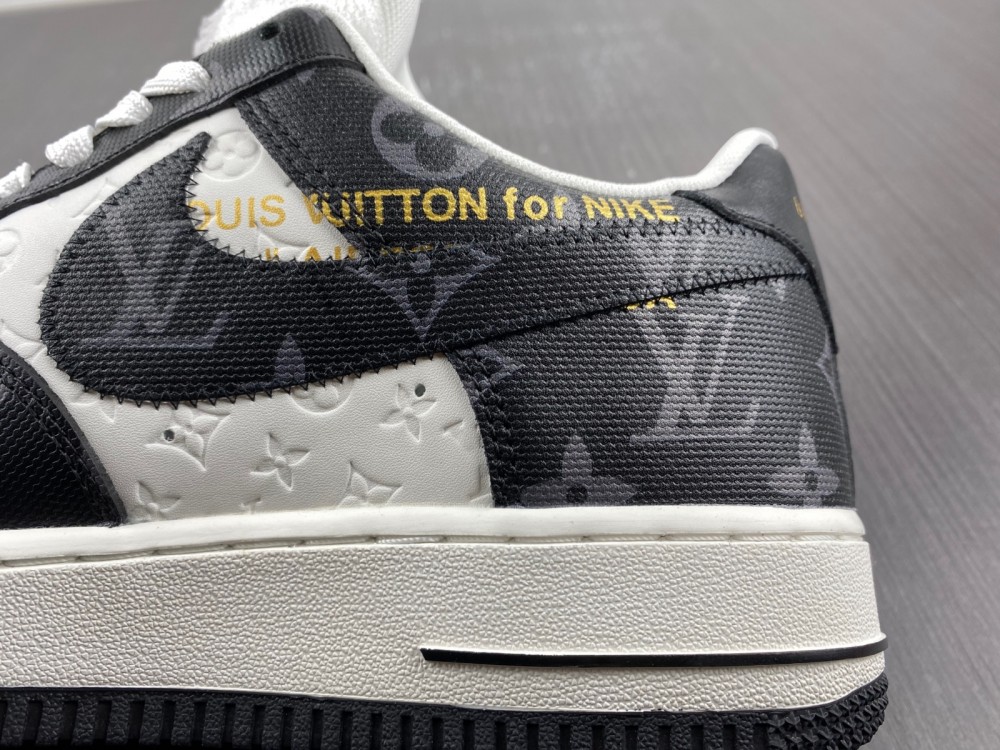 L0u1s Vu1tton Nike Air Force 1 black