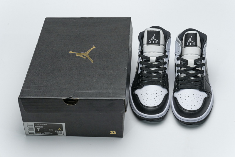 Air Jordan 1 Mid White Shadow 554724-073