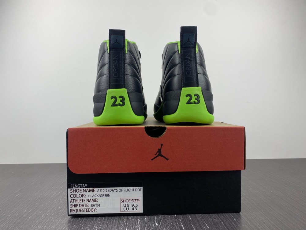 Air Jordan 12 BLACK GREEN 2023022301