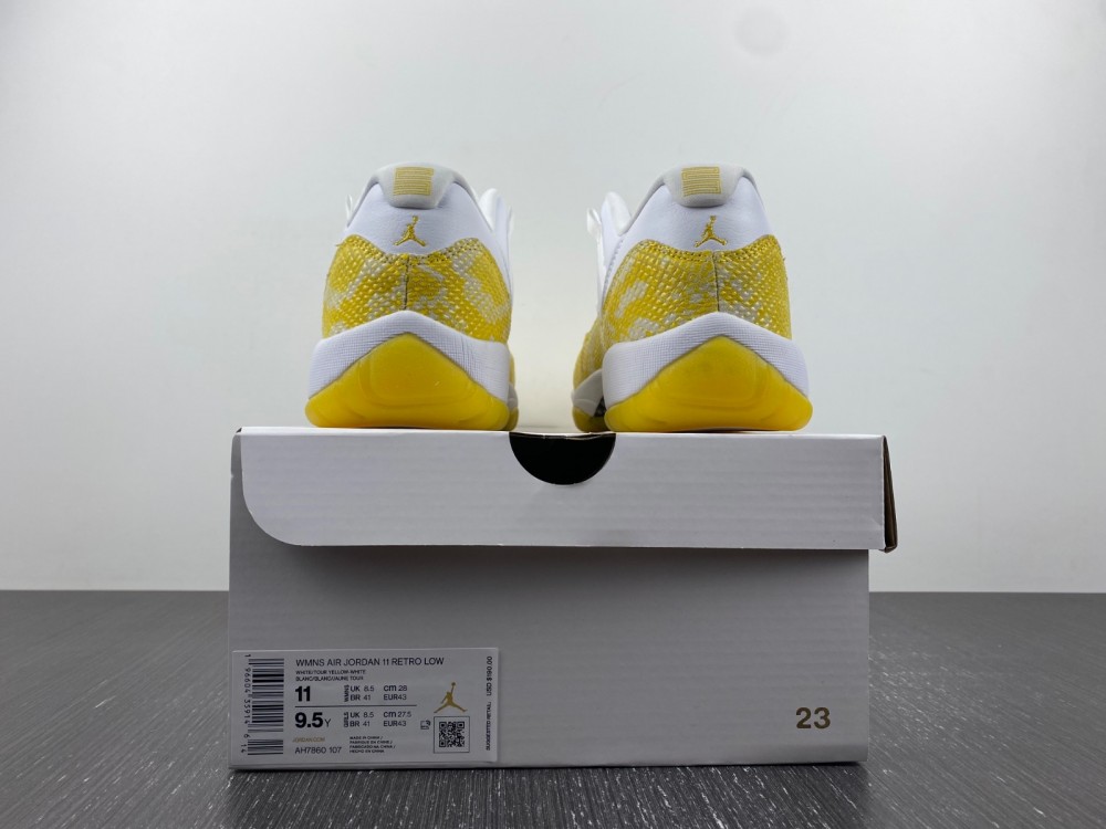 Air Jordan 11 Low Yellow Snakeskin Wmns AH7860-107