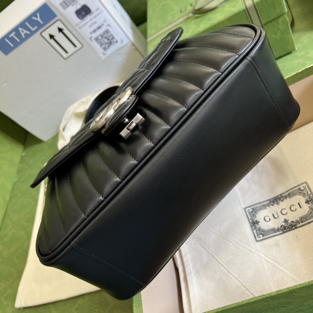 Gvcci GG Marmont small top handle bag 498110 27X19x10.5CM