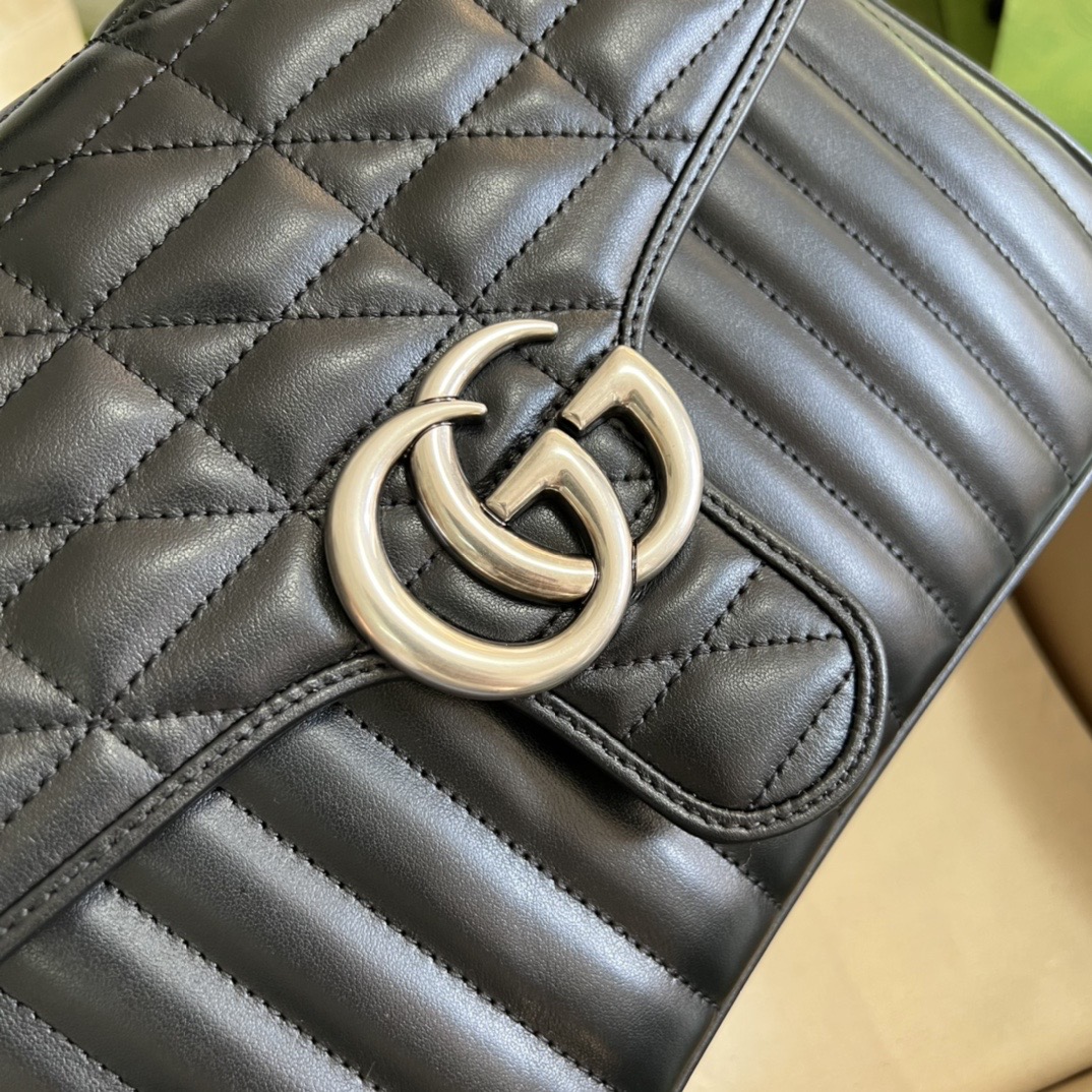 Gvcci GG Marmont small top handle bag 498110 27X19x10.5CM