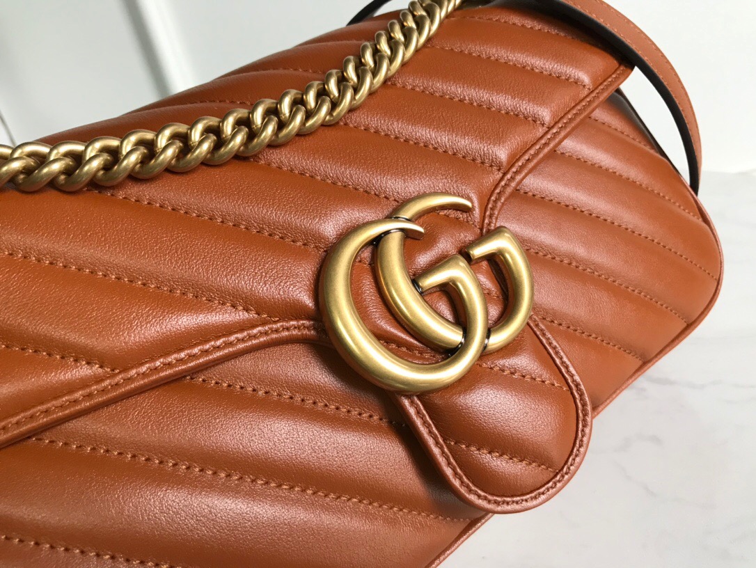 Gvcci GG Marmont small matelasse shoulder bag 443497 26x15x7cm