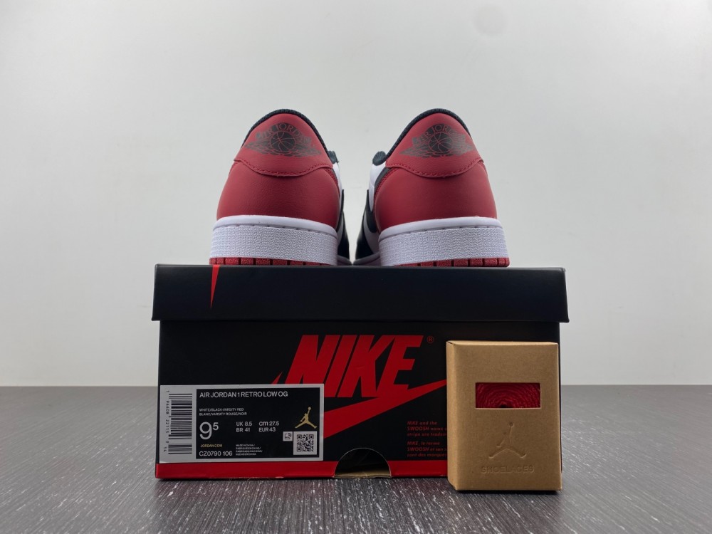 Air Jordan 1 Low OG Black Toe 2023 CZ0790-106