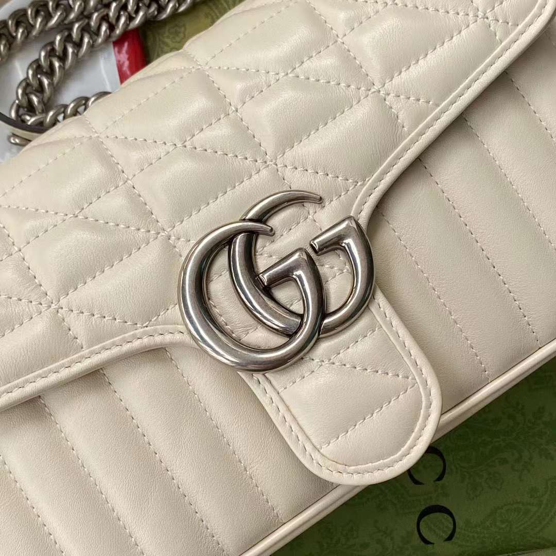 Gvcci Marmont whtie  443497 26*15*7cm