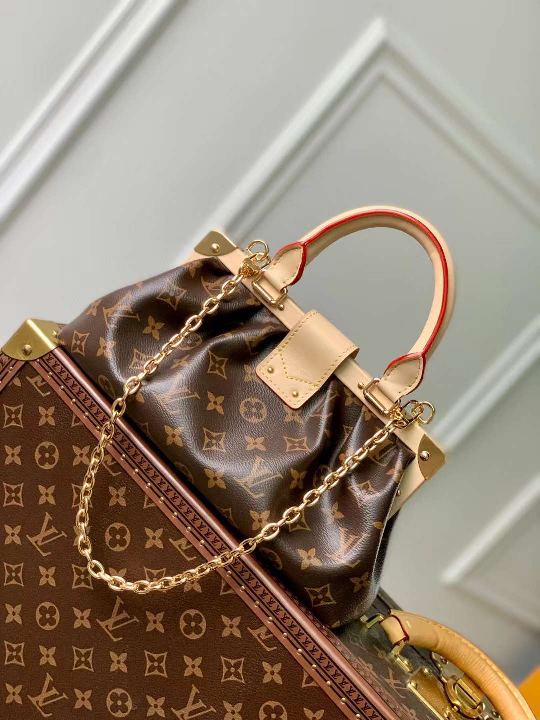 1V M46544 Monogram Clutch 28x14x10CM