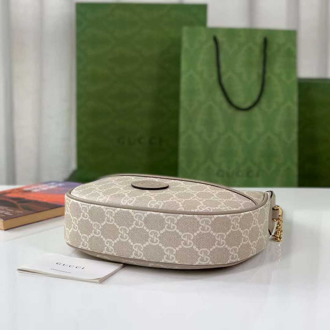 Gvcci 726843 GG half-moon-shaped mini bag 22x12.5x5cm