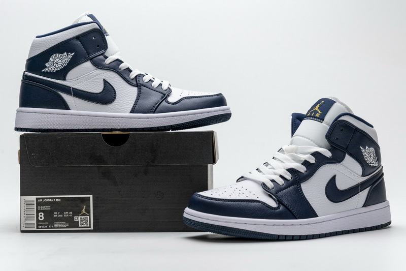 Air Jordan 1 Mid Obsidian 554724-17