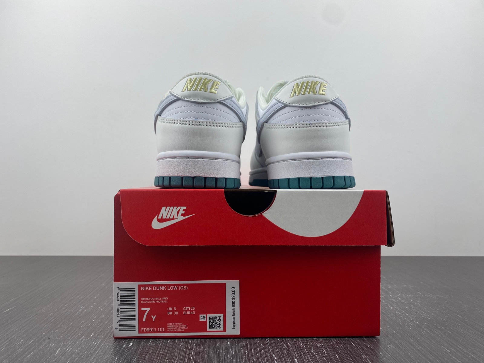 Dunk Low  White Grey Teal FD9911-101