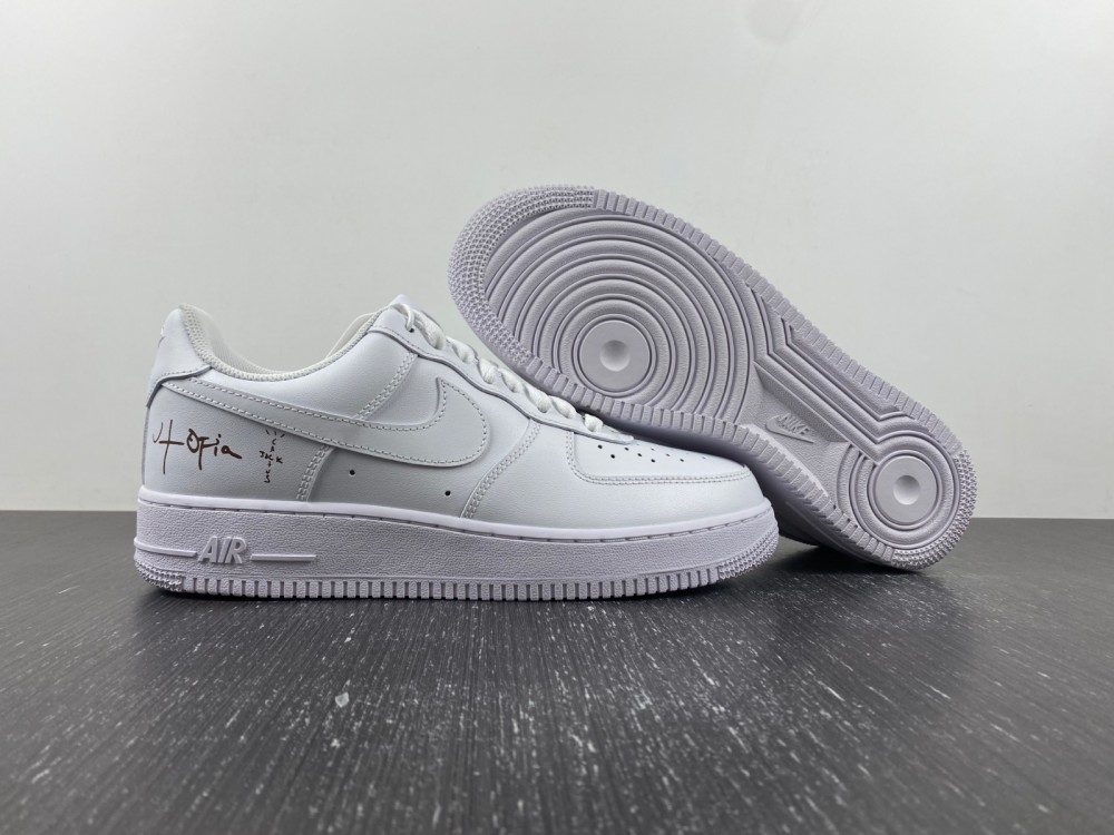 Travis Scott x Nike Air Force 1 07 Triple White CW2288-111
