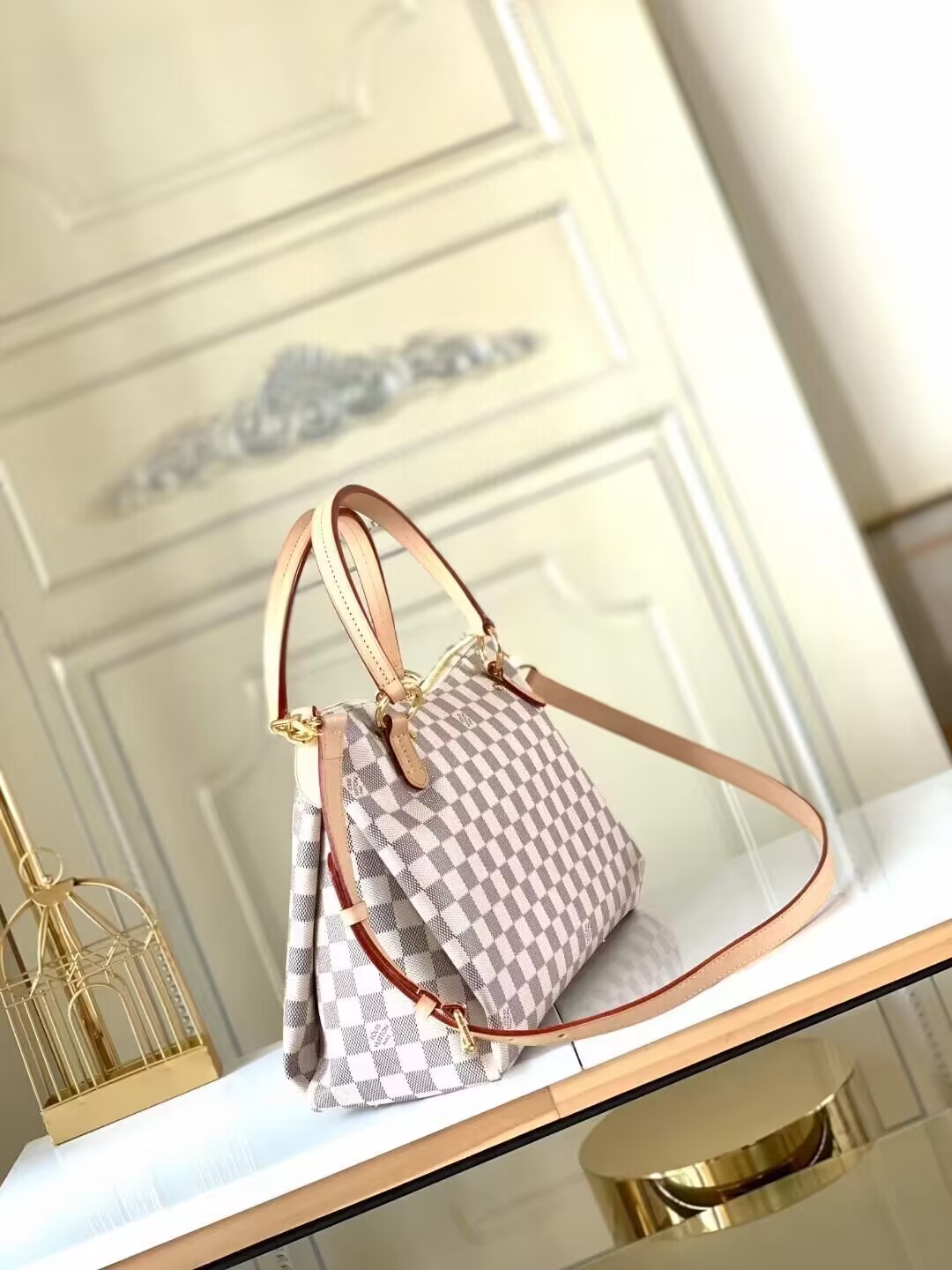 1V Lymington Damier Azur Bag 36CM