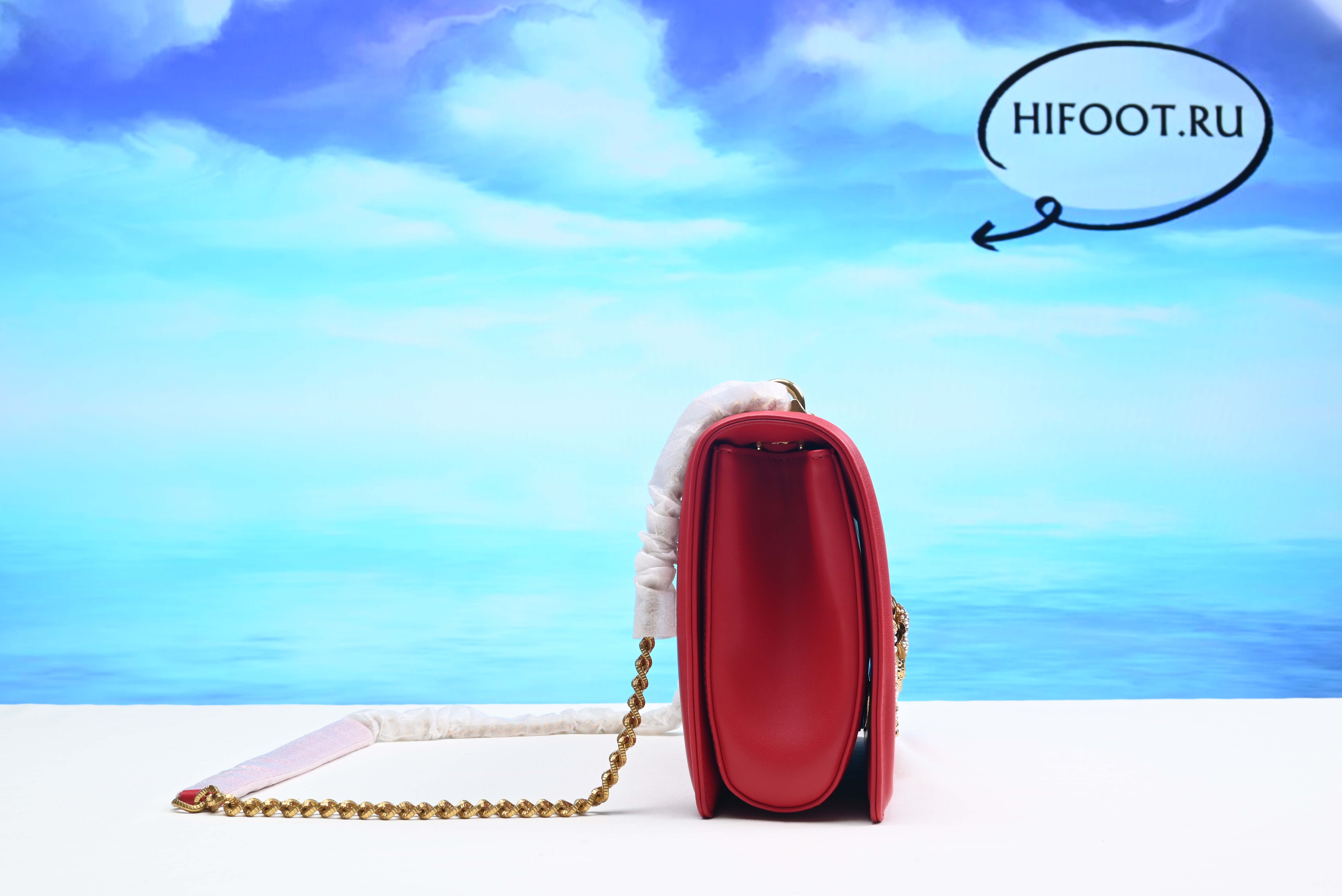 Dolce&Gabbana Large Devotion Bag in Red 26cm