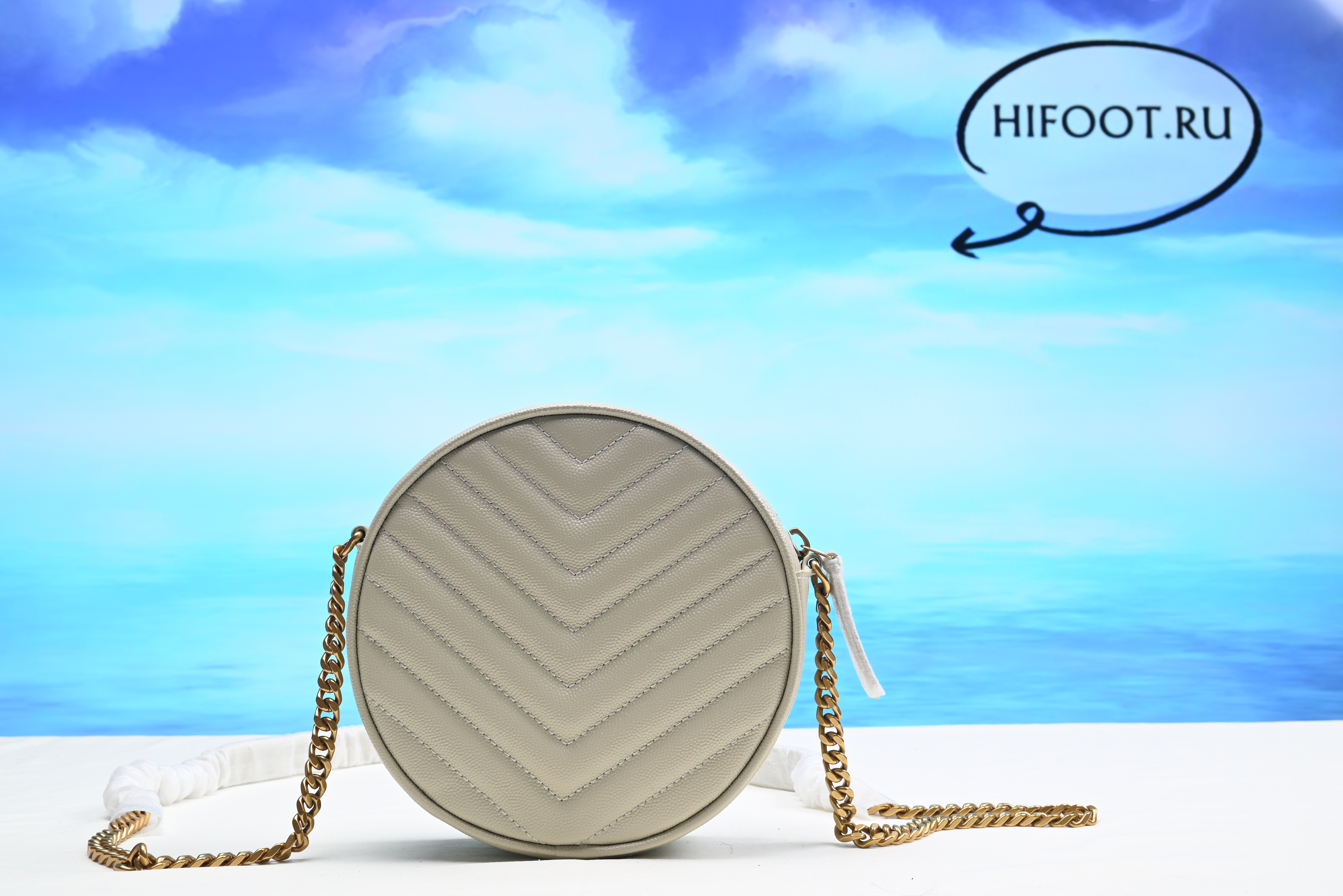Y5L Vinyle Round Camera Bag 17*17*5.5CM