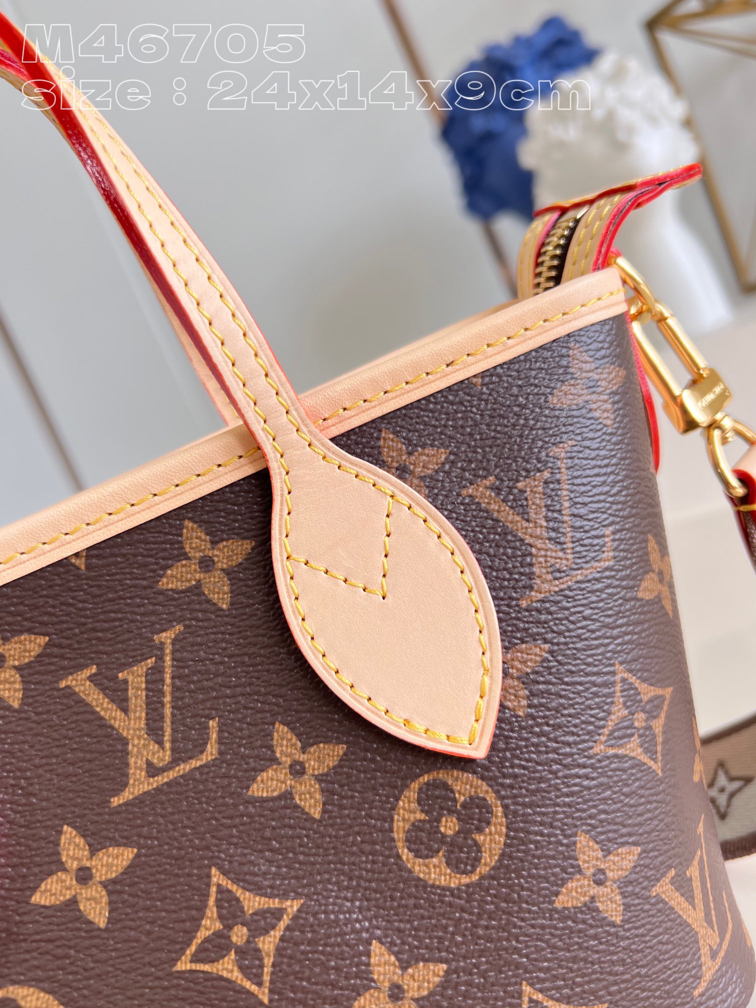 1V Neverfull BB bag 24*14*9cm 2023090204