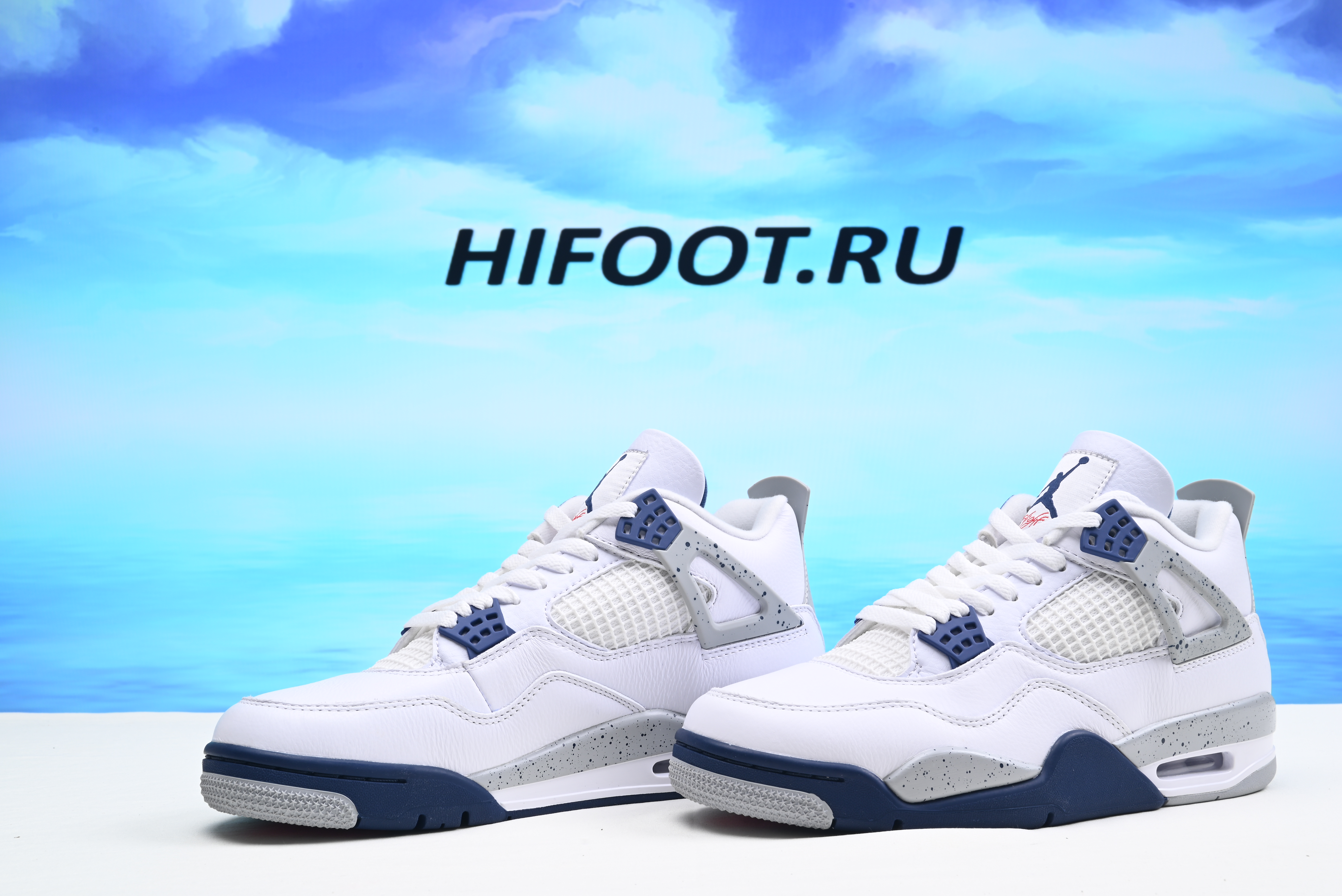Air Jordan 4 Retro White Midnight Navy  DH6927-140