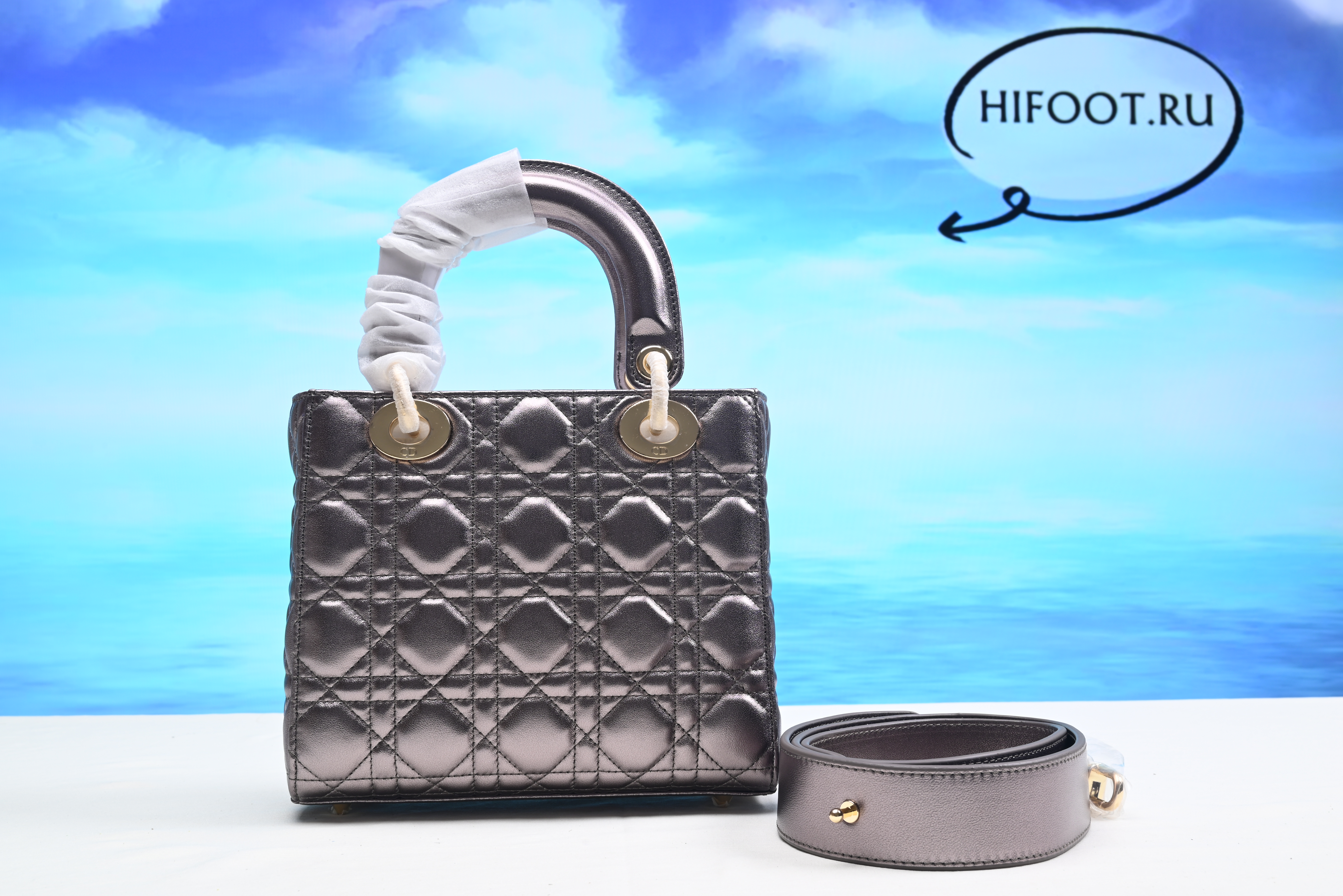 D10R Lady bag silver 20CM 2023090701