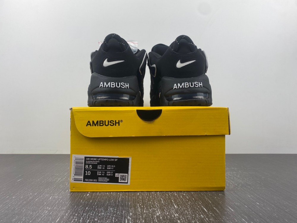AMBUSH x Nike Air More Uptempo Low Black FB1299-001