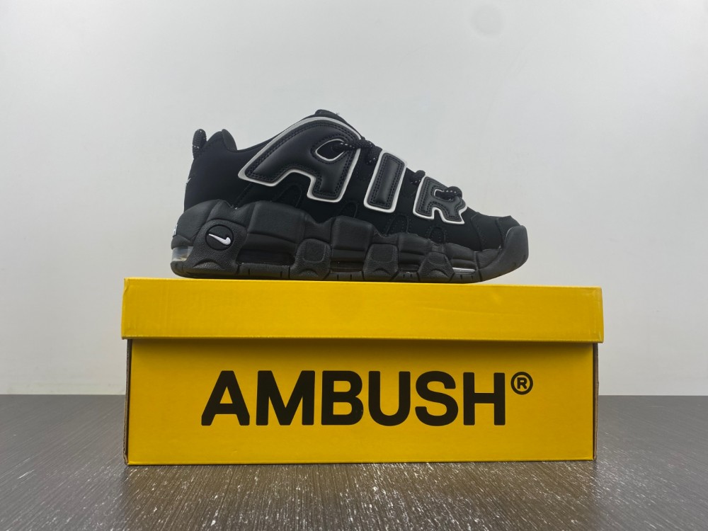 AMBUSH x Nike Air More Uptempo Low Black FB1299-001