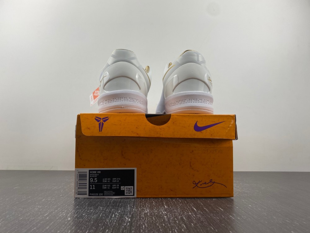 Kobe 8 Protro White Metallic Gold FV6325-100