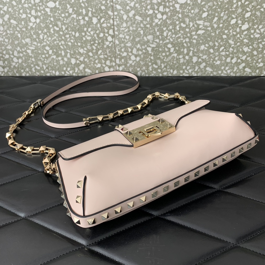 Valentino rockstud bag 26*13*7CM pink 2023111702