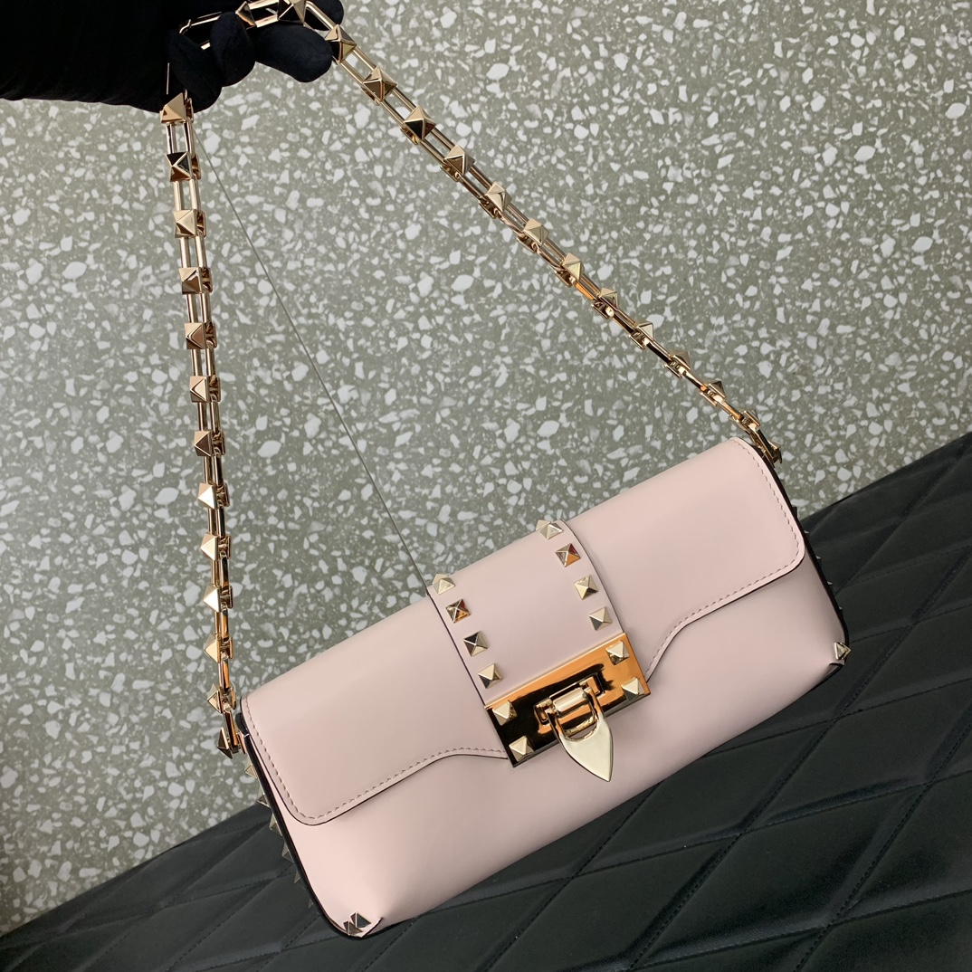 Valentino rockstud bag 26*13*7CM pink 2023111702
