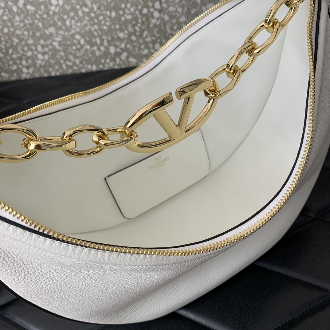 Valentino vlogo moon bag 29*23*11CM white 2023111705