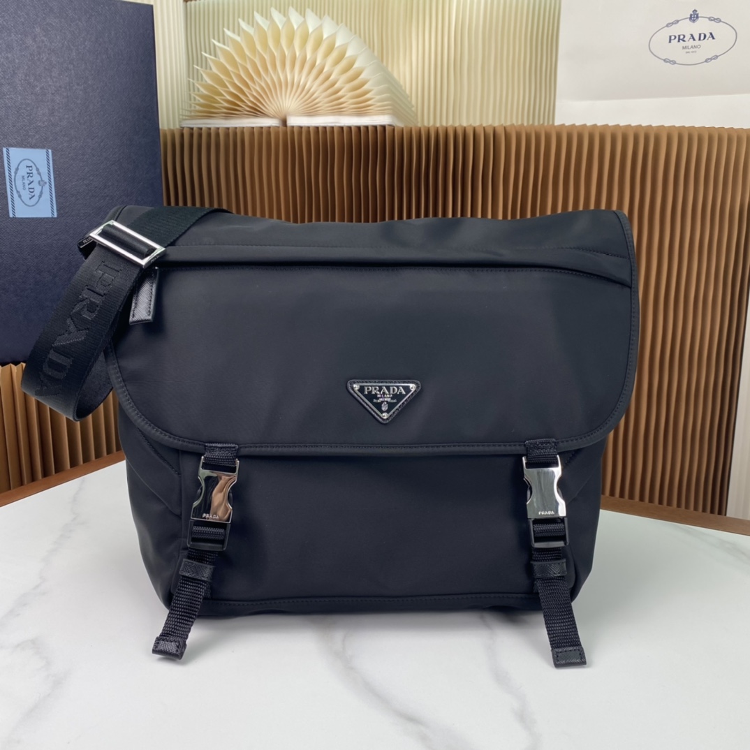Pra*a  re-nylon bag 30*27.5*14.5cm 2023112204