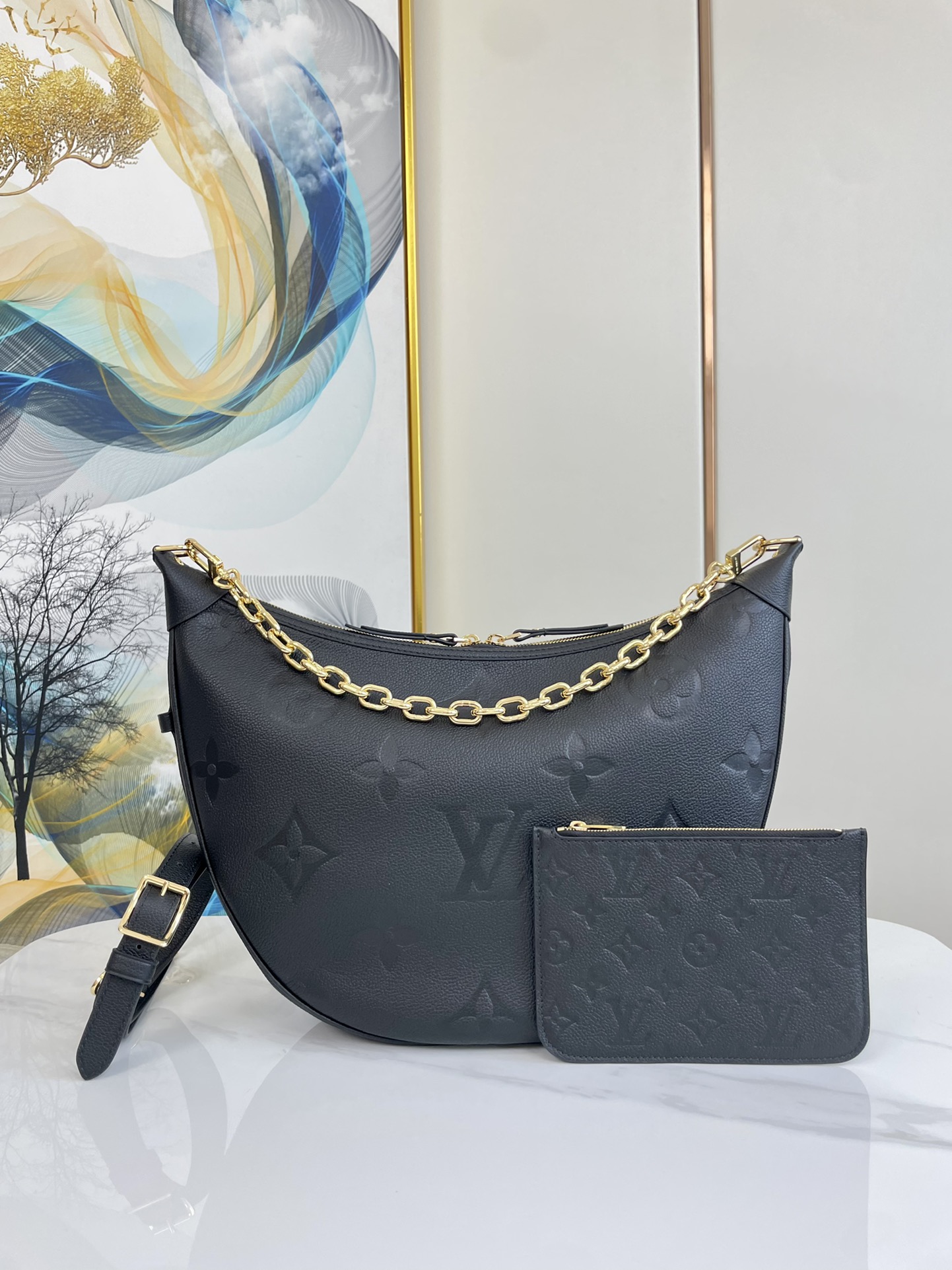 LV LOOP HOBO bag black 38*26*10cm 2023112203