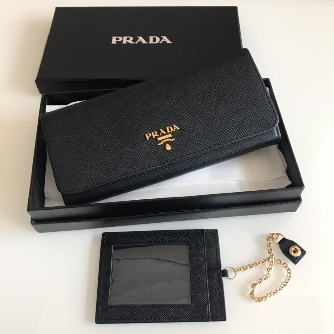 Pra*a 1mh132 wallet 18.7*9.5cm