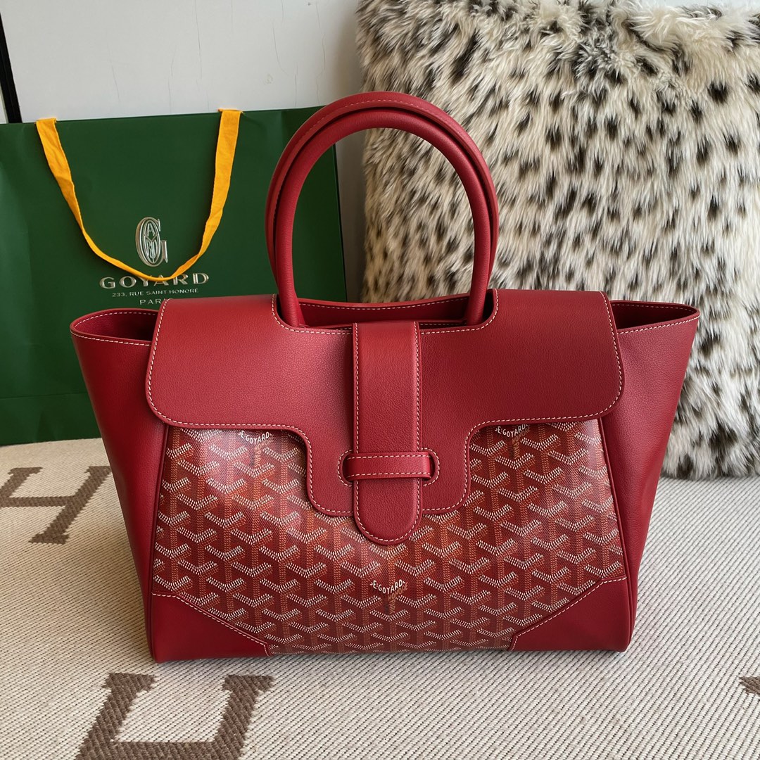Go*ard tote bag 34*25*16cm red 2023120605