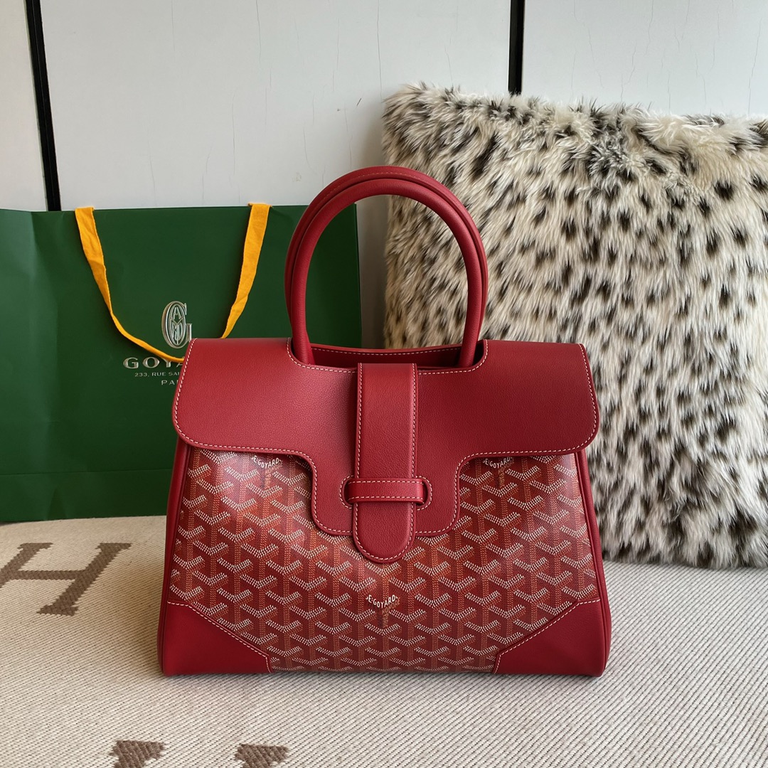 Go*ard tote bag 34*25*16cm red 2023120605