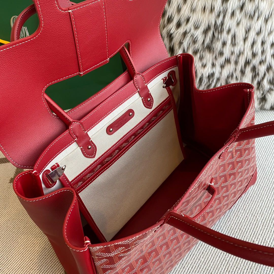 Go*ard tote bag 34*25*16cm red 2023120605