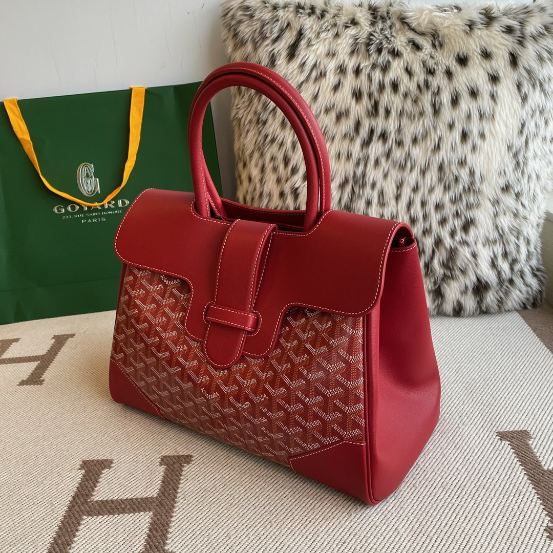 Go*ard tote bag 34*25*16cm red 2023120605