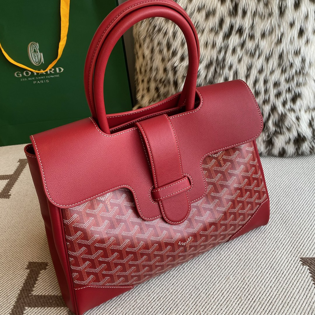 Go*ard tote bag 34*25*16cm red 2023120605