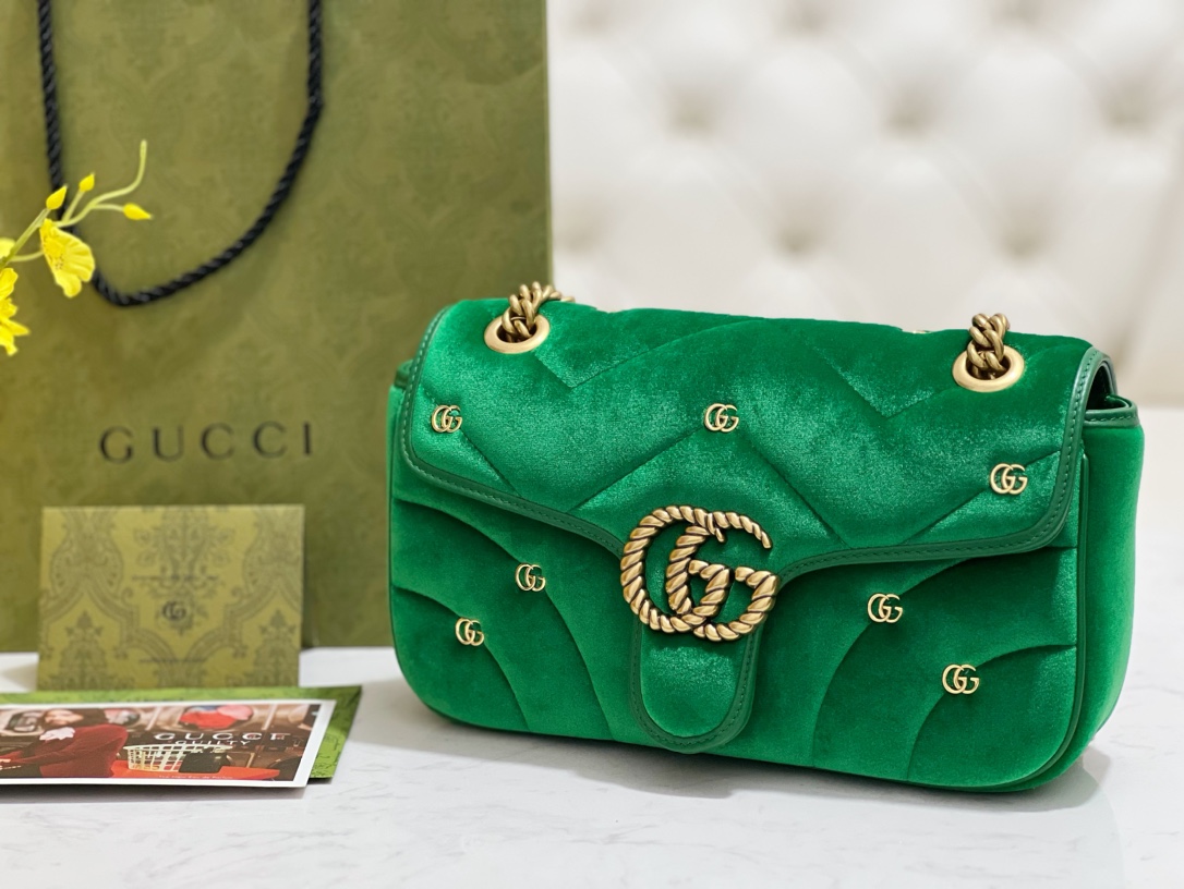 G*u*i marmont bag  26*15*7cm 2023121202