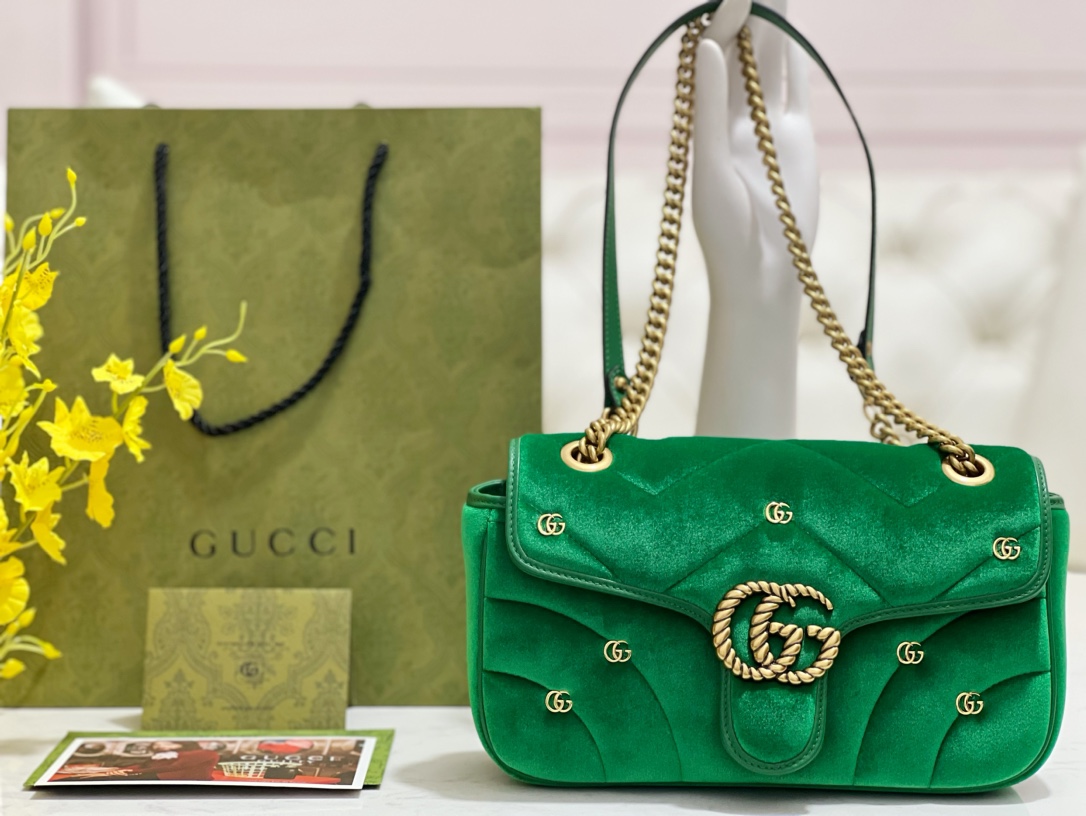 G*u*i marmont bag  26*15*7cm 2023121202