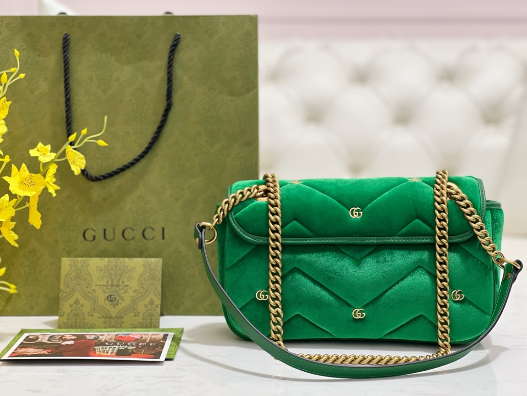 G*u*i marmont bag  26*15*7cm 2023121202