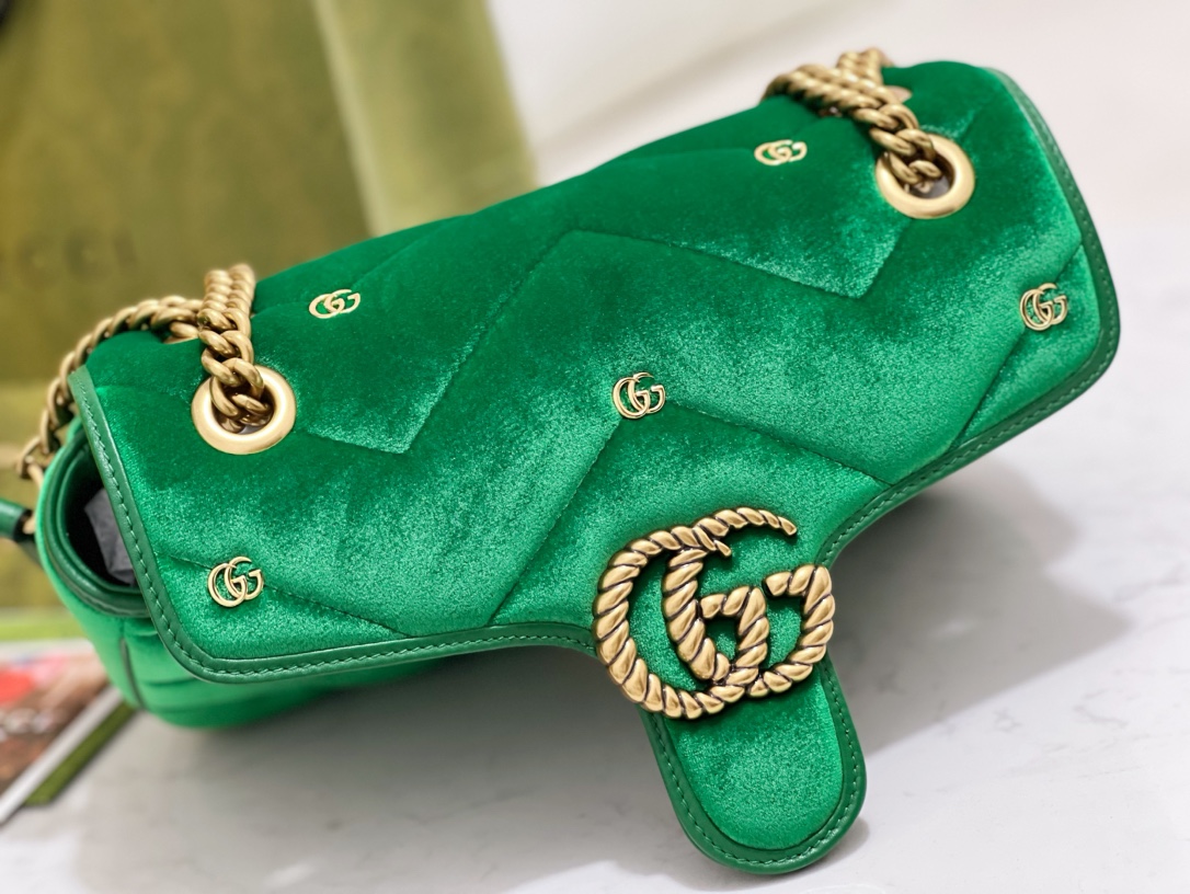 G*u*i marmont bag  26*15*7cm 2023121202