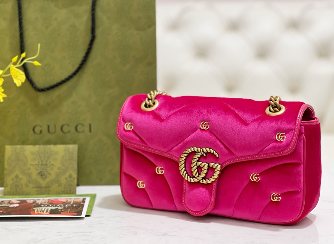 G*u*i marmont bag 26*15*7cm 2023121203