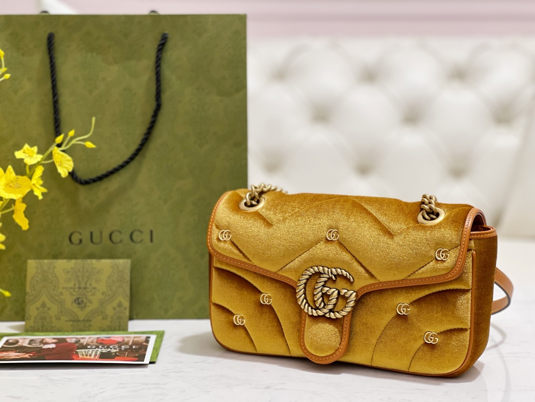 G*u*i marmont bag 26*15*7cm 2023121204