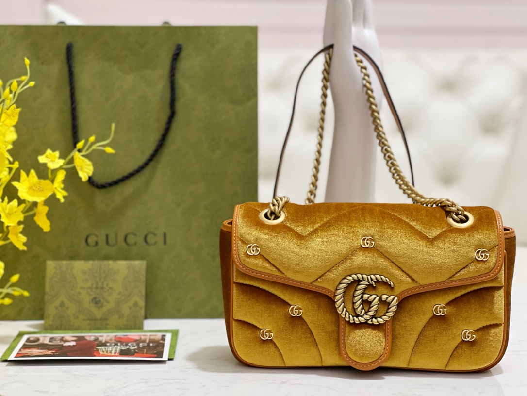 G*u*i marmont bag 26*15*7cm 2023121204