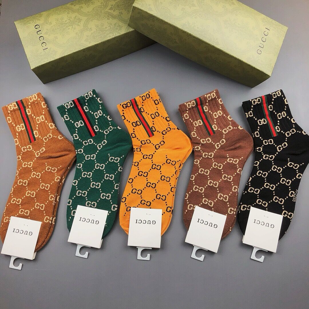 G*u*i socks 5 pairs 2024011801