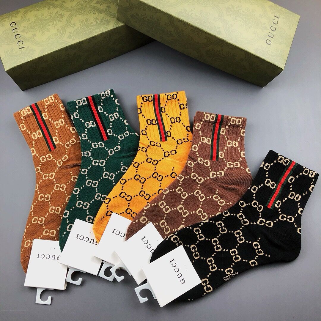 G*u*i socks 5 pairs 2024011801