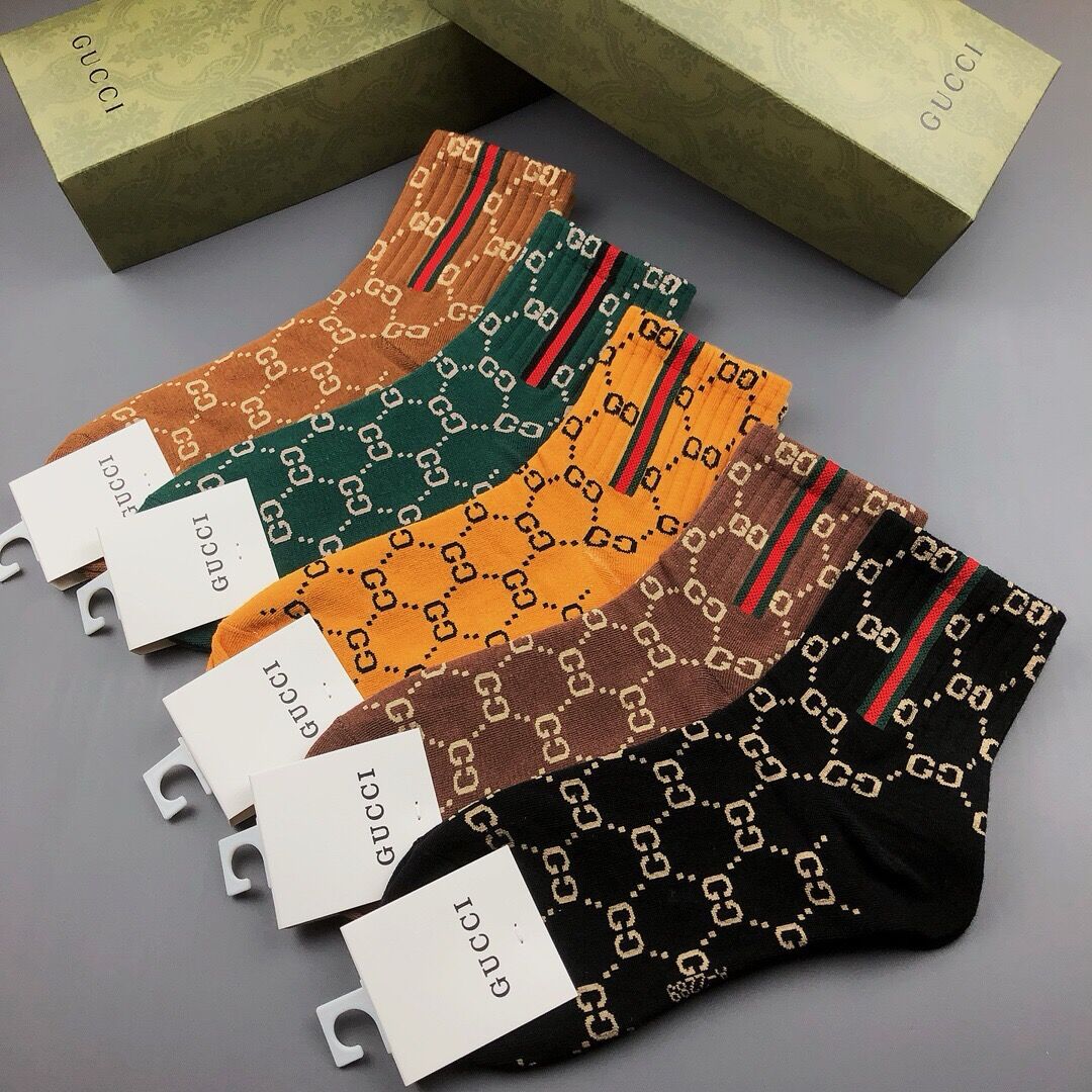 G*u*i socks 5 pairs 2024011801