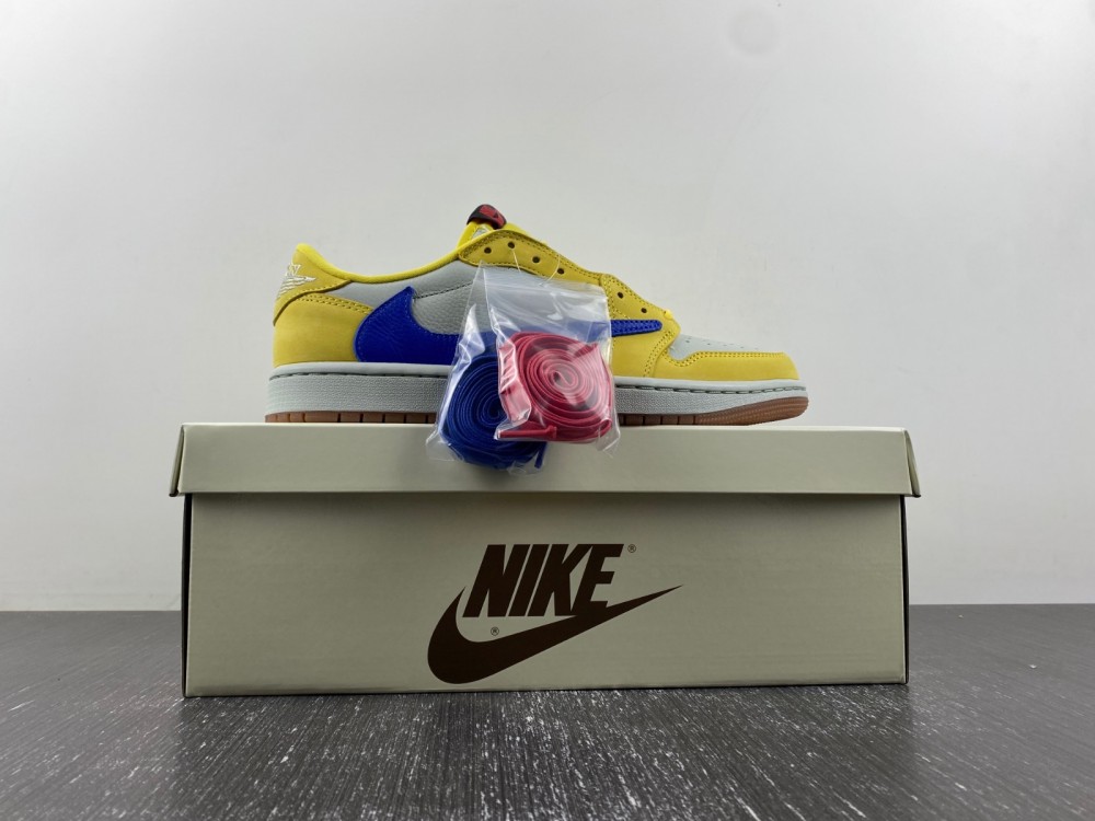 Travis Scott x Wmns Air Jordan 1 Retro Low OG SP Canary DZ4137-700