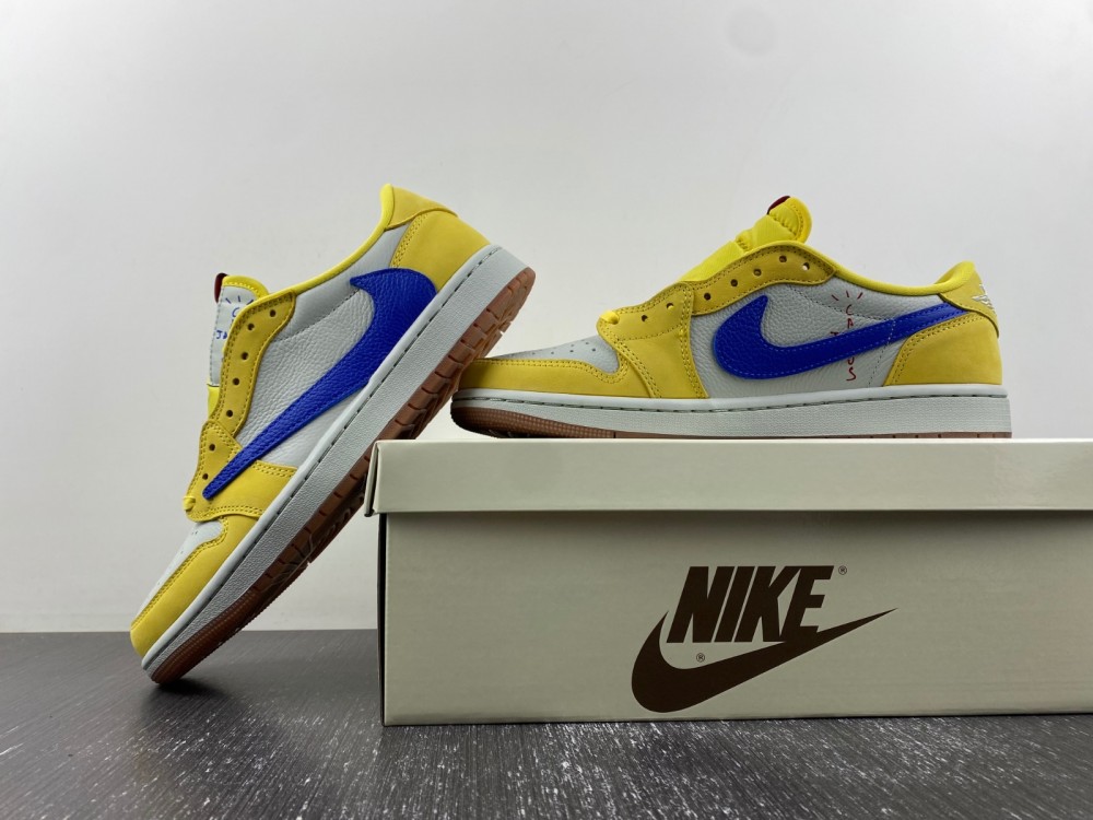 Travis Scott x Wmns Air Jordan 1 Retro Low OG SP Canary DZ4137-700