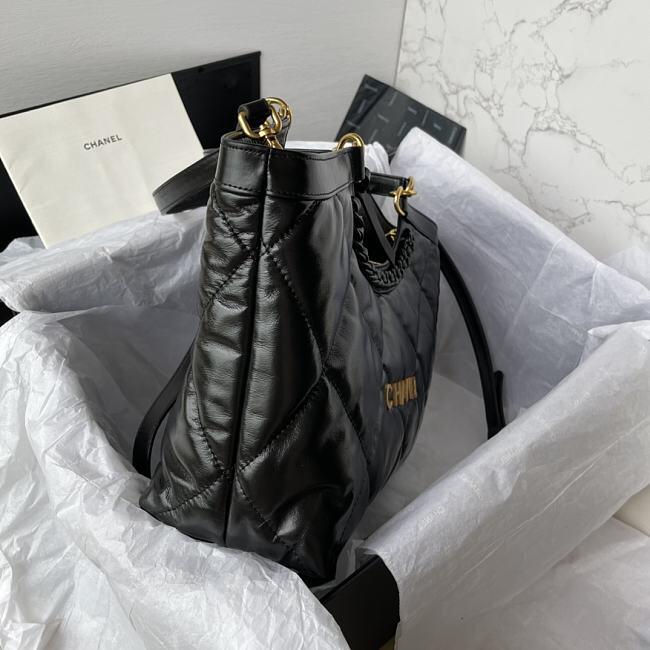 Ch*el 23 bag in black 38cm