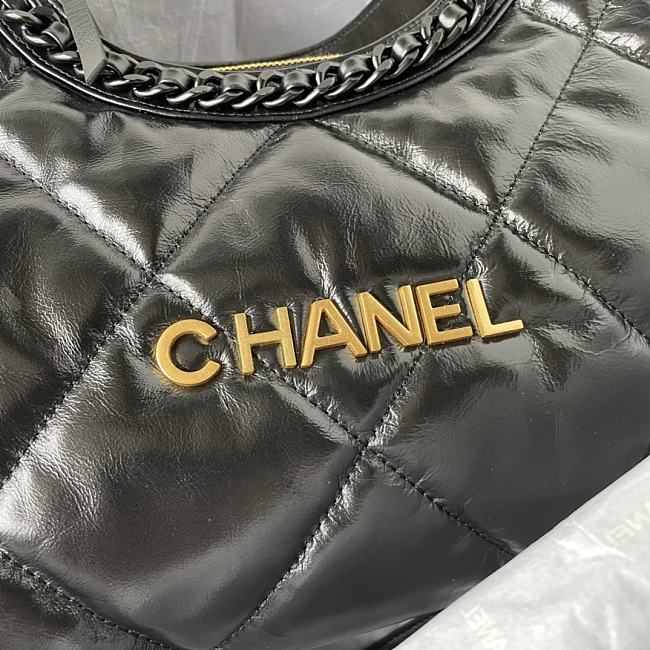 Ch*el 23 bag in black 38cm