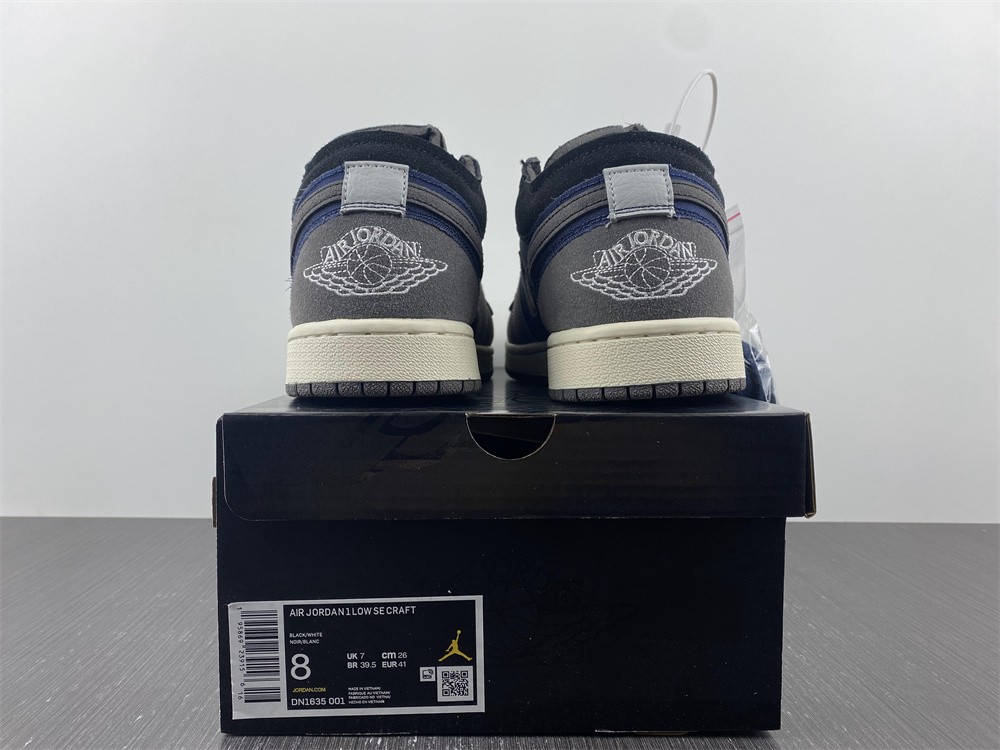 Jordan 1 Low Craft Inside Out Black DN1635-001